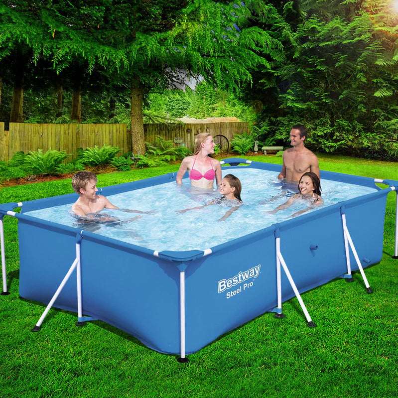 UV Resistant Steel Frame Swimming Pool 3300L, Bestway