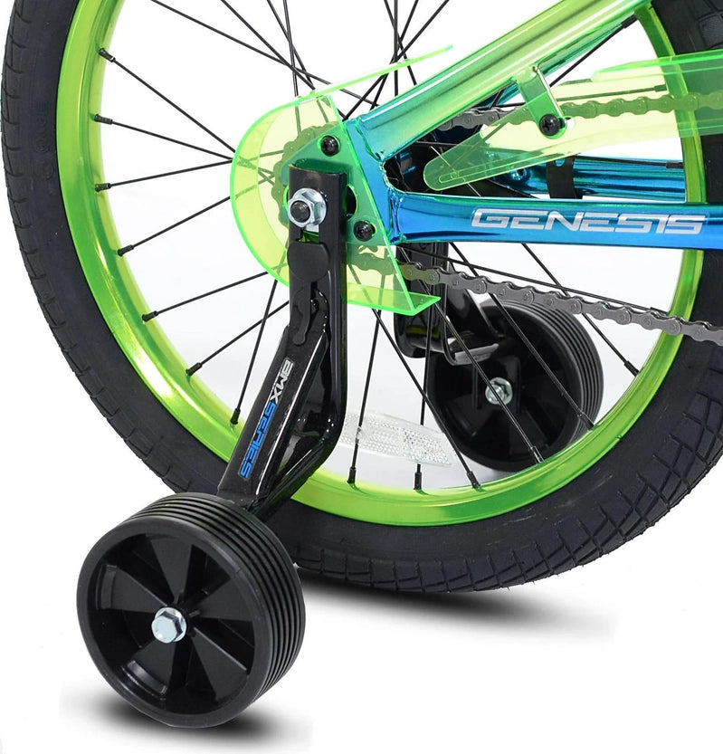Genesis 18 Glitch Boys BMX Bike, Blue/Green