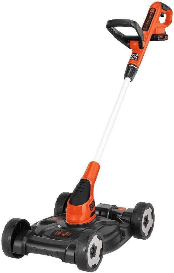 Black Plus Decker Combination String Trimmer, Lawn Mower, And Edger, Cordless 3-in-1