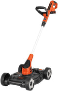 Black Plus Decker Combination String Trimmer, Lawn Mower, And Edger, Cordless 3-in-1