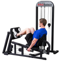 Body Solid Pro Select Leg Press Glp Stk/3 With 310 Lb Stack, Oversized Rubberized Footplate, Double Beam Design, Commercial Bearings