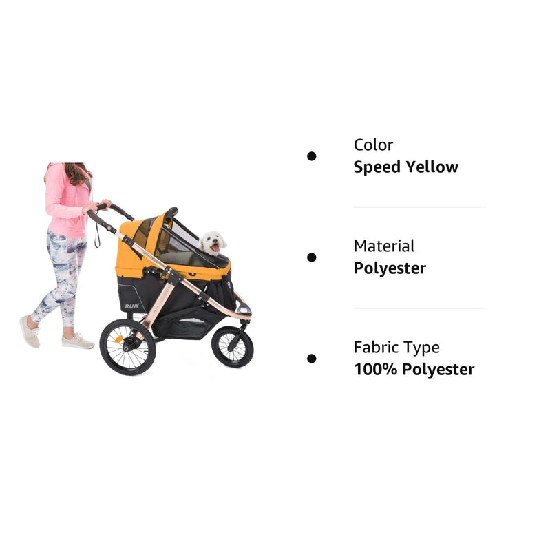 Jogging Sports Stroller With Comfort Rubber Wheels/Zipper-Less Entry/1-Hand Quick Fold/Aluminum Frame For Small/Medium Dogs, Cats And Pets, Green Camo