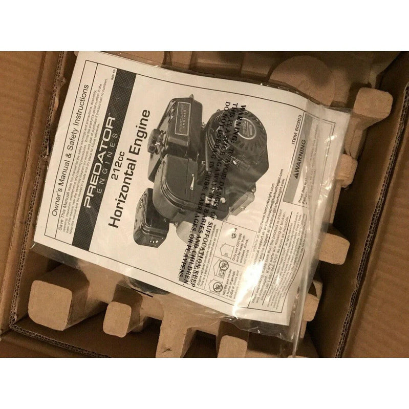 Predator Horizontal Shaft Engine, 6.5 HP, 212cc