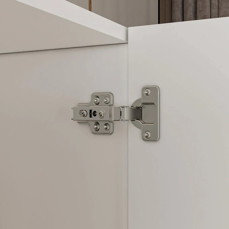 Modern Freestanding Solid Wood Wardrobe Closet With Storage Shelves