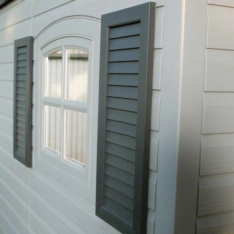 Side Entrance, 4.57 M W x 2.44 M D, Plastic Tool Shed