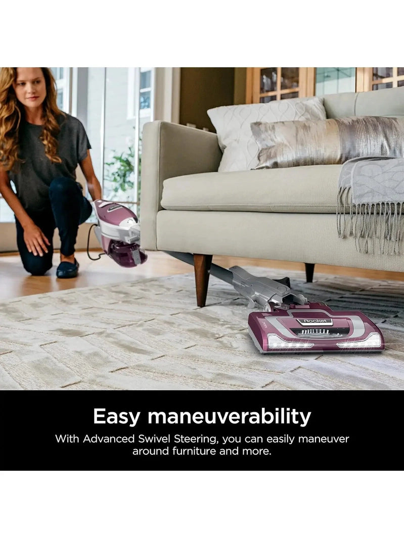 Shark HV322 Rocket Deluxe Pro Corded Stick Vacuum With LED Headlights, XL Dust Cup, Lightweight, For Pet Hair Pickup, Converts To A Hand Vacuum