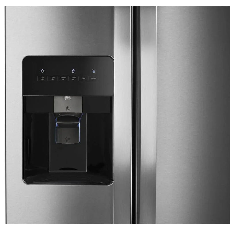 36-inch Wide Side-by-Side Refrigerator C 24 Cu. Ft. Stainless Steel