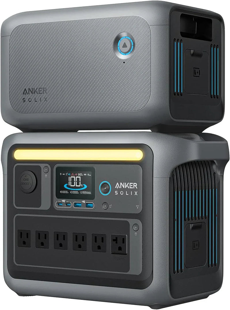 Portable Power Station 1800W, 2400W Peak Solar Generator 58 Minutes To Fully Charge