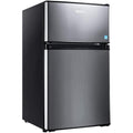 G Mini Fridge With Freezer, 3.1 Cu. Ft. Small Refrigerator, Compact Refrigerator With LED Light, 2 Doors, Mini Fridge For Bedroom, Office, HPVFR310