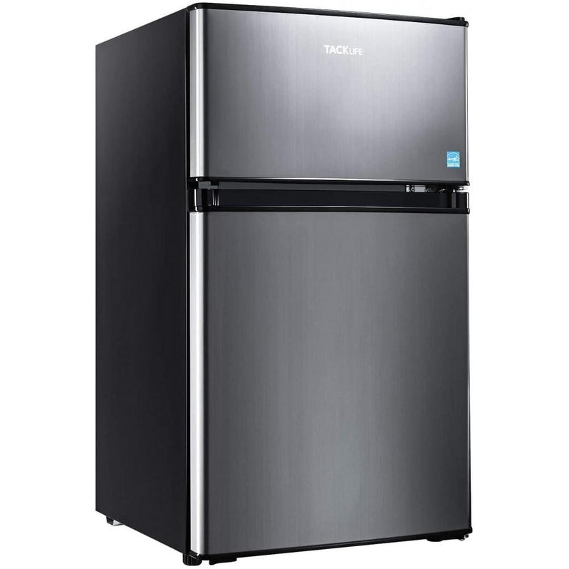 G Mini Fridge With Freezer, 3.1 Cu. Ft. Small Refrigerator, Compact Refrigerator With LED Light, 2 Doors, Mini Fridge For Bedroom, Office, HPVFR310