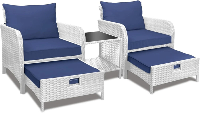 Leveleve Balcony Furniture 5 Piece Patio Conversation Set