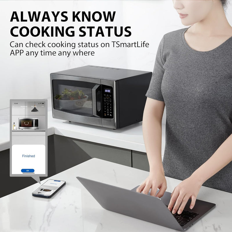Toshiba 4-in-1 ML-EC42P, SS Countertop Microwave Oven, Smart Sensor, Convection, Air Fryer Combo, Mute Function