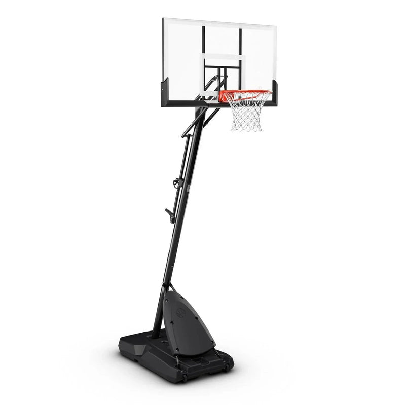 Spalding 54-inch Shatterproof Polycarbonate Exacta Height Basketball Hoop System, Portable