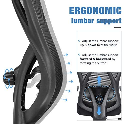 Sunnow Ergonomic Office Chair, Mesh Computer Desk Chair, High Back Executive Task Chair