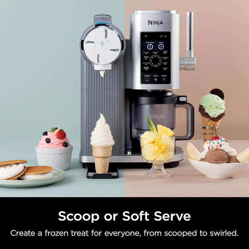 Ninja Swirl By CREAMi Ice Cream And Soft Serve Maker, Sorbet, Milkshake, Frozen Yogurt, Low Calories Program And More, 13-in-1, NC701