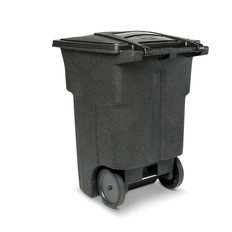 Toter 96 Gallon Trash Can With Smooth Wheels And Lid
