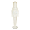 Holiday Time Animated White Nutcracker Blow Mold, 75-Inch, LED Lights And Music, Christmas Decoration