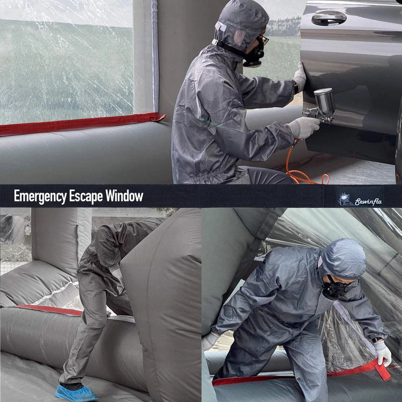 30x20x13Ft Inflatable Paint Booth With Blowers And Air Filter System, Professional Spray Tent