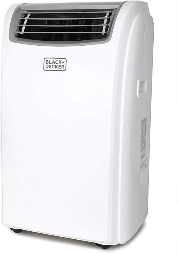 Black Plus Decker 14,000 BTU Portable Air Conditioner With Heat And Remote Control, White