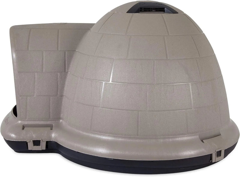 Petmate Indigo Dog House, Igloo Dog House, Made In USA With 90% Recycled Materials