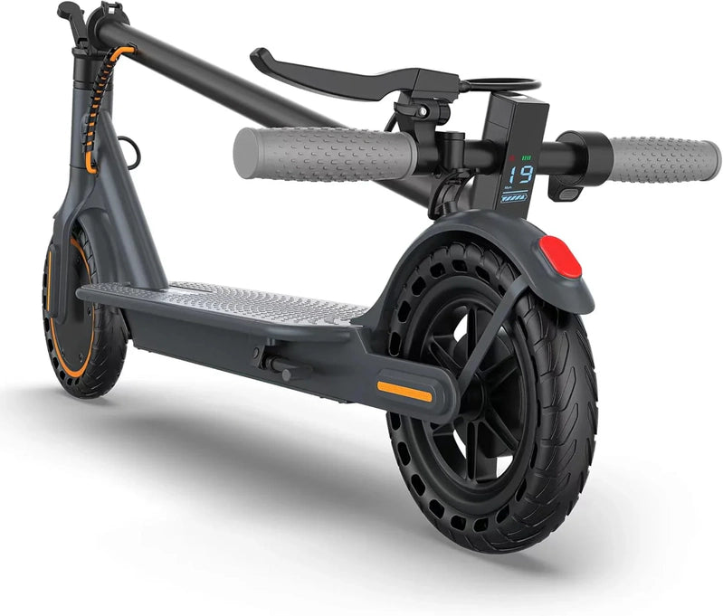 Electric Scooter, 350W/500W Powerful Motor, 8.5 In./10 In. Solid Rubber Tires, 19/22 Mph, 28/21/12 Mile Range, Dual Brakes