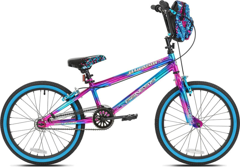 Genesis 20 Illusion Girls Bike, Blue/Purple