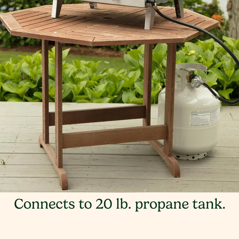 Cuisinart Chef's Style Tabletop Portable Propane Grill 20000 BTU 2-Burner Outdoor Gas Grill