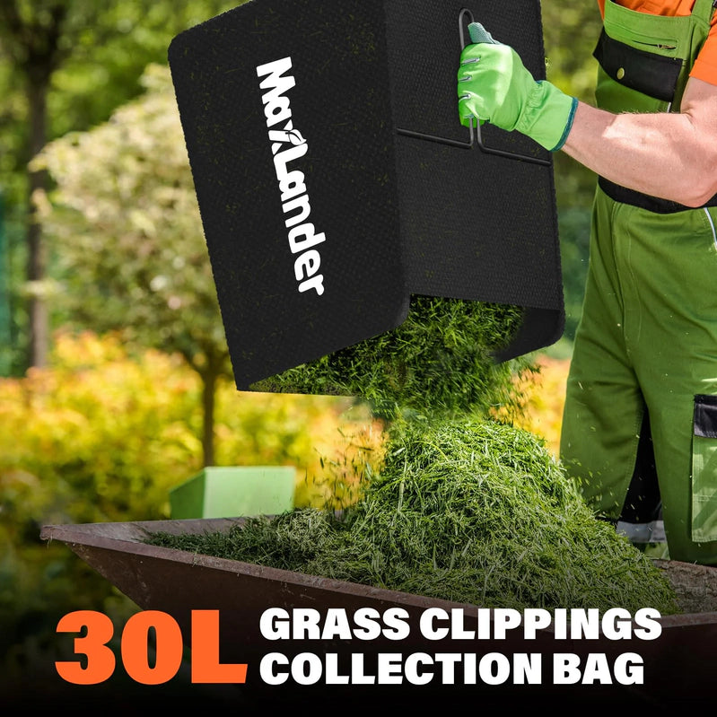Maxlander Electric Dethatcher And Scarifier, 13 12Amp 2-in-1 Lawn Dethatcher With 4-Position Depth Adjustment, 30L Removable Collection Bag
