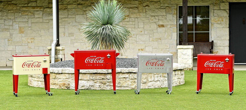 Leigh Country Licensed Coca-Cola Series Cp 98111 Metal 60 Qt. Outdoor Patio Cooler