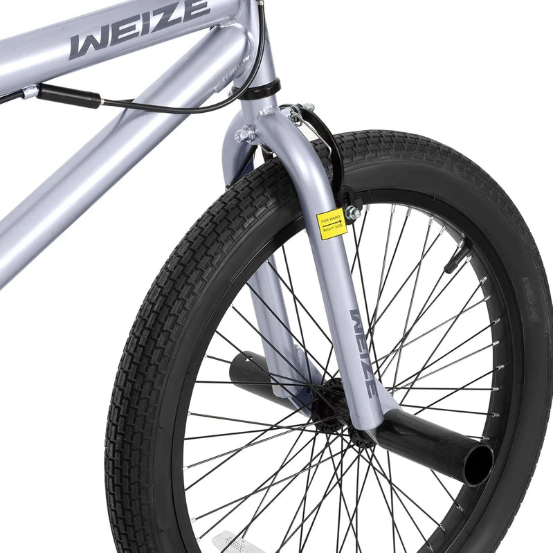 Weize Freestyle BMX Bicycle 20 In. Stunt Bike For Kids And Adults Men And Women High Strength Steel Frame 360 Degree Rotor Freestyle