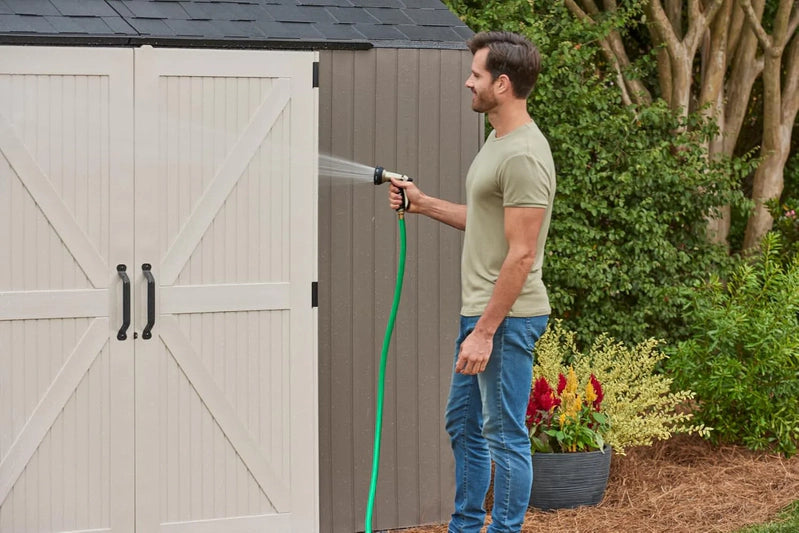 Rubbermaid Resin Outdoor Storage Shed With Floor
