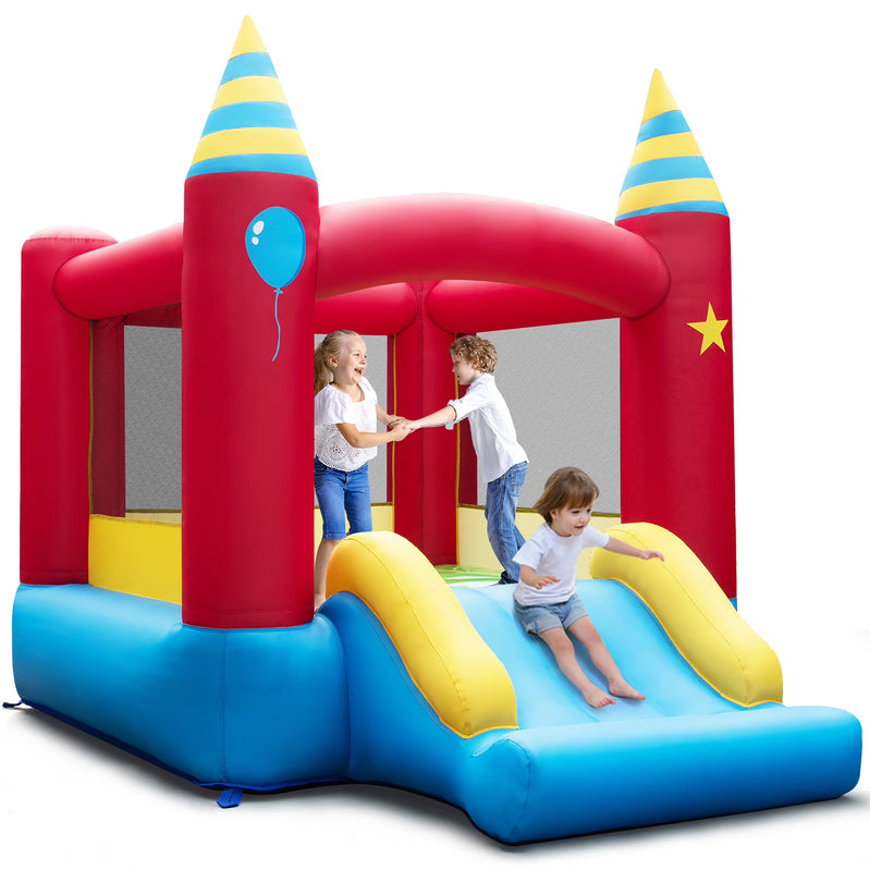 Costway Inflatable Kids Jumping Bouncer Indoor Outdoor With 480W Blower