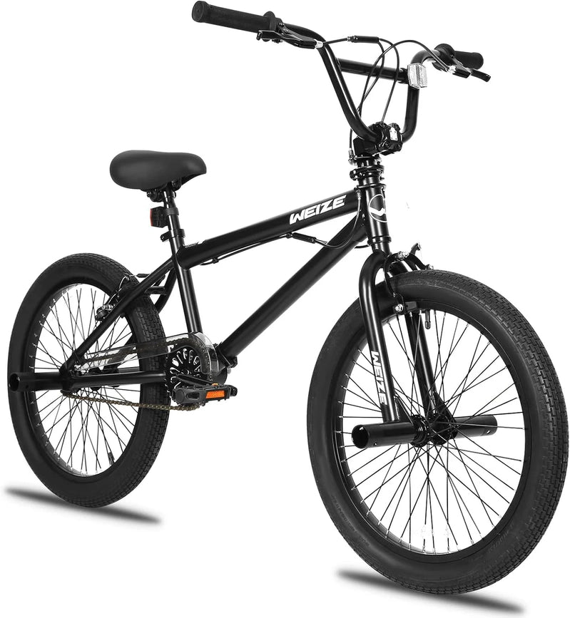 Weize Freestyle BMX Bicycle 20 In. Stunt Bike For Kids And Adults Men And Women High Strength Steel Frame 360 Degree Rotor Freestyle