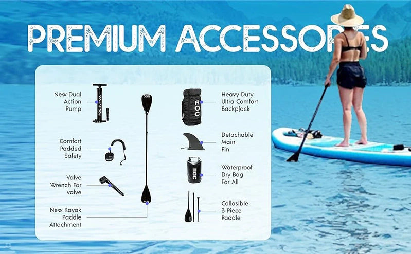 Roc Inflatable Stand Up Paddle Boards 10 Ft. 6 In