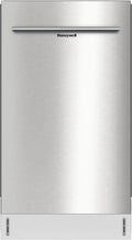 Honeywell 18 In. Dishwasher With 8 Place Settings, 6 Washing Programs, Stainless Steel Tub, UL/Energy Star, Stainless Steel