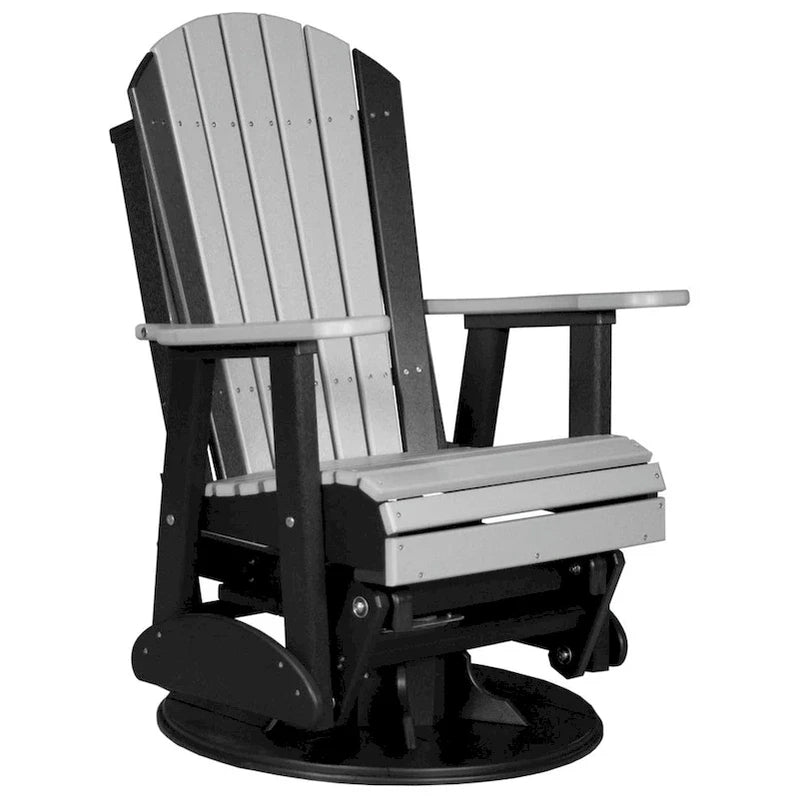 Poly Lumber Adirondack Swivel Glider Chair