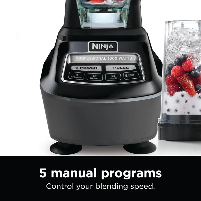 Ninja Mega Kitchen System 1500 Watt 72 Ounce Full Size Blender And 8 Cup Food Processor