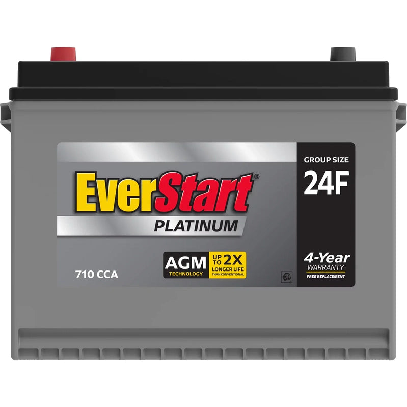 EverStart Platinum AGM Automotive Battery, Model 24F, 12 Volts, 750 CCA, Made In The USA