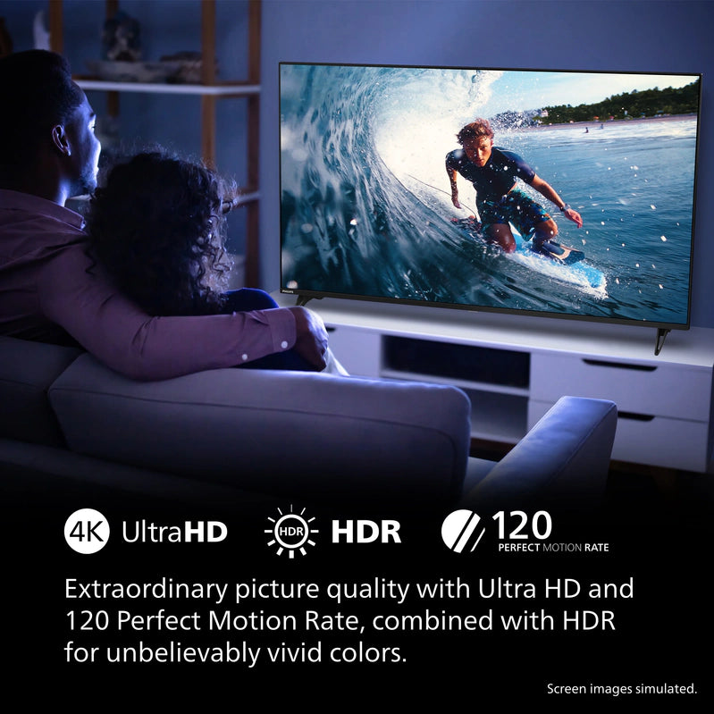 Philips 60 Class 4K Ultra HD, 2160p Google Smart LED TV, 60PUL7555/F7