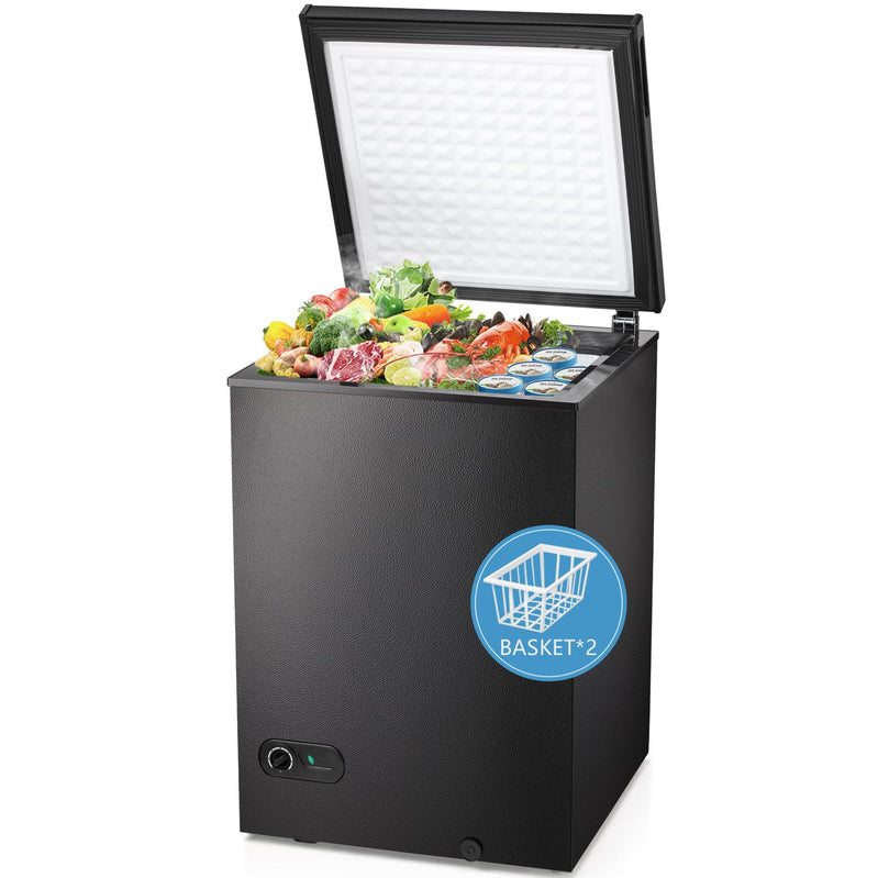 R.w.flame Chest Freezer 3.5 Cu. Ft. With Baskets