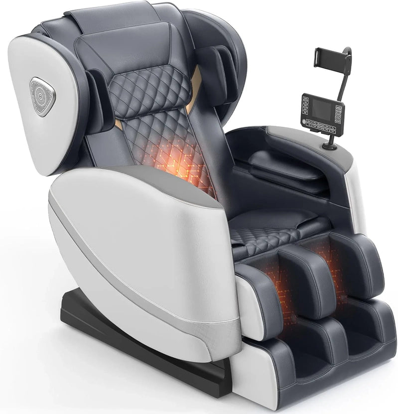 Massage Chair Full Body, Zero Gravity Massage Chair With 10 Fix Rollers, Heating, Foot Massage, Auto Modes, Bluetooth Speaker