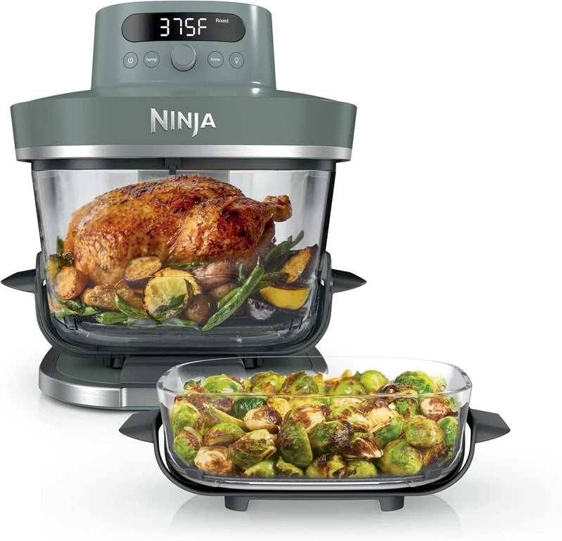 Ninja Crispi Pro 6-in-1 Glass Air Fryer, 6-Liter And 2.5-Liter Glass Containers With Storage Lids
