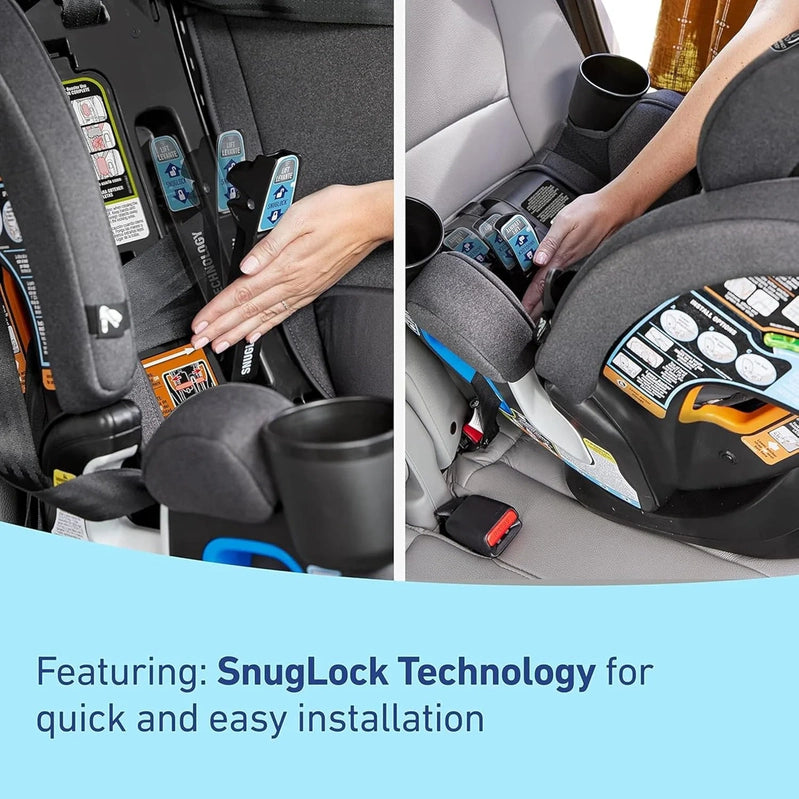 4Ever Dlx 4-in-1 Child Car Seat, Charlie, Car Seat For Babies And Toddlers, 10 Years Of Use, Rear-Facing, Forward-Facing And Booster Seat, Safe