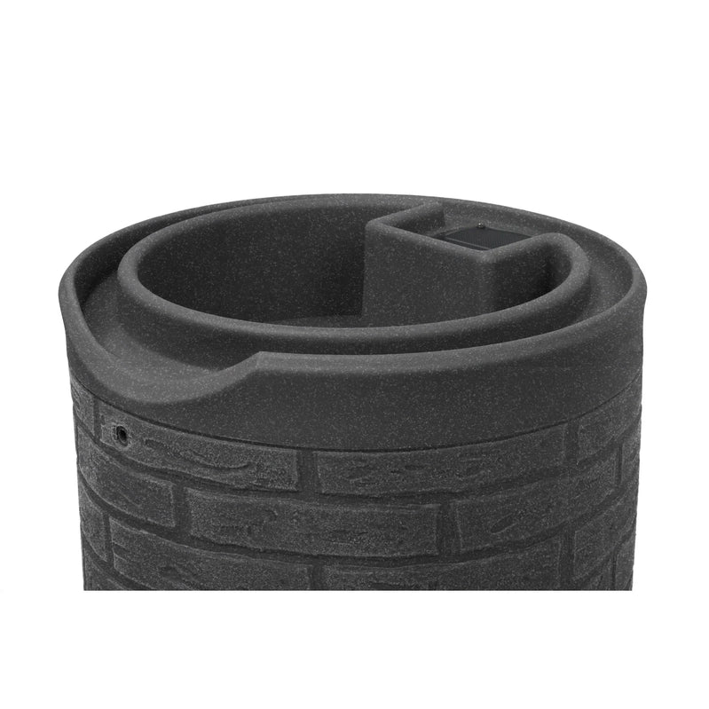 Good Ideas IMP-D50-DAR Impressions Downton Rain Saver Rain Barrel, 50 Gallon, Dark Granite