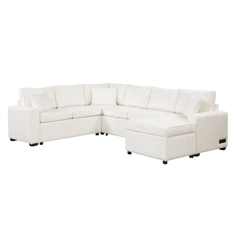 Sectional Sofa Pull-Out Sofa Bed Sleeper