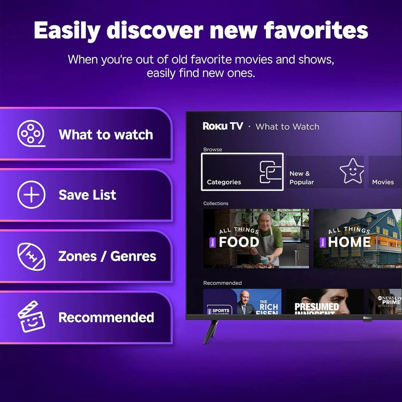 Roku 50 In. Select Series 4K HDR Smart TV With Voice Remote
