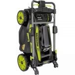 40V Brushless 20-inch Self-Propelled Hand Lawn Mower, Grass Trimmer And Leaf Blower With 2 Batteries And 2 Chargers