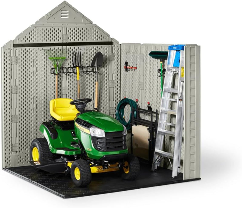Rubbermaid Resin Outdoor Storage Shed With Floor