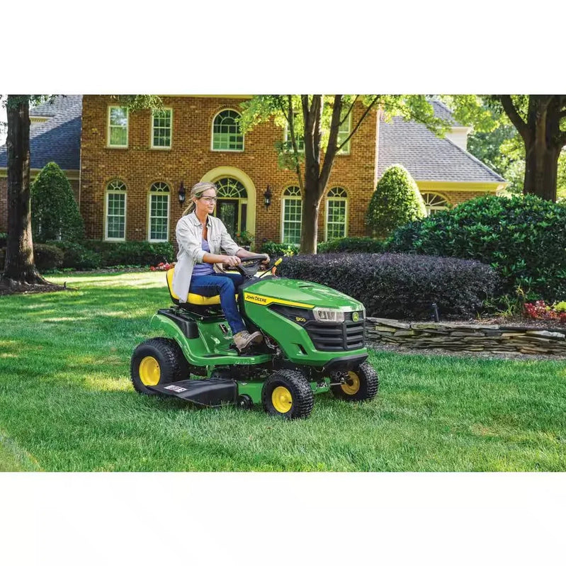 John Deere S100 Ride-On Lawnmower, 107 Cm, 42 In. Cutting Width C 17.5 Hp Petrol Hydrostatic Drive