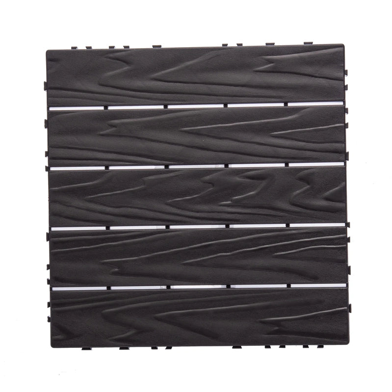 76-Pack Plastic Interlocking Deck Tiles, 68.80 Sq. Ft. Outdoor Plastic Flooring Super Durable And Waterproof All-Weather Indoor/Outdoor